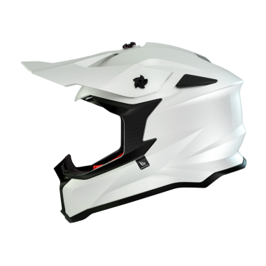 ШЛЕМ OFF-ROAD MT HELMETS FALCON SOLID A0 GLOSS PEARL WHITE